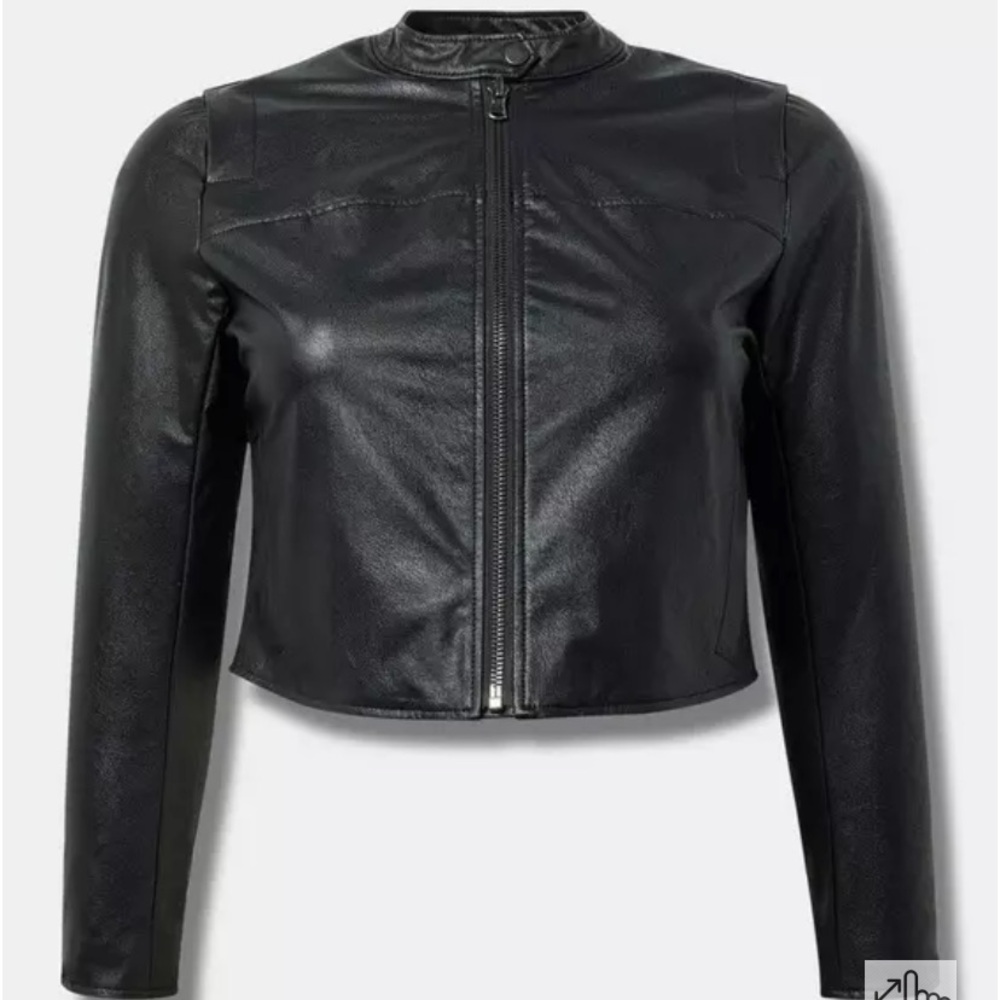 Torrid Black Snap-Front Jacket